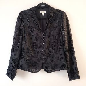 Talbots Light Rose Floral Blazer/Blouse